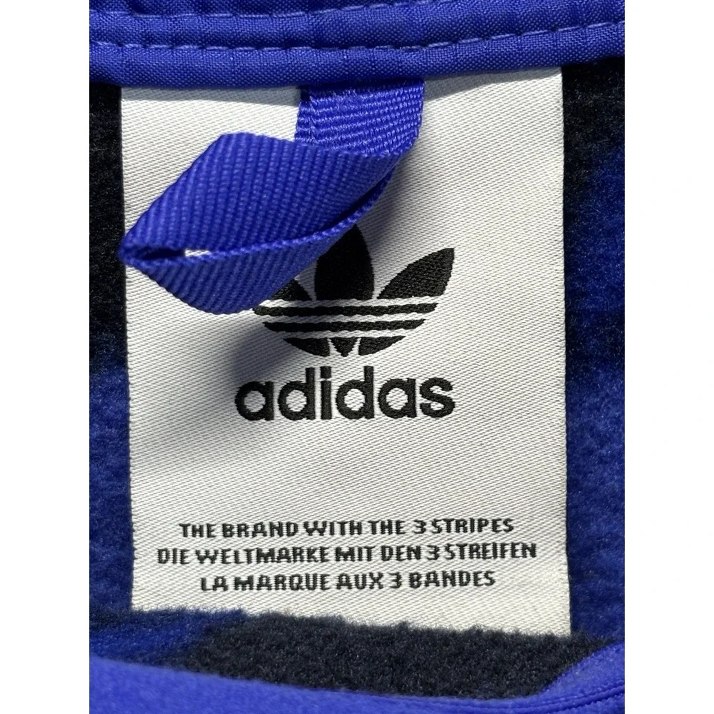 Adidas Men's Adventure Polar Fleece Allover Print Hoodie In Sonic Ink XL